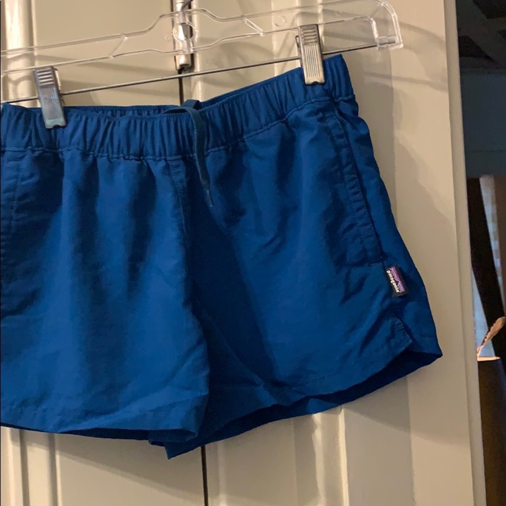 Girls teal Patagonia shorts